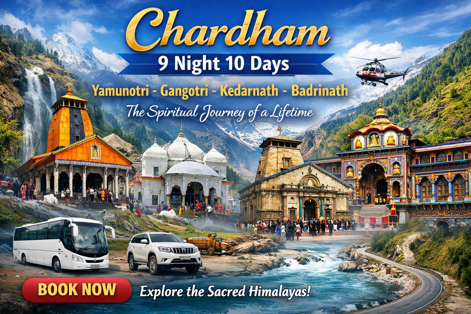 CHARDHAM YATRA EX-HARIDWAR 09N/10DAYS